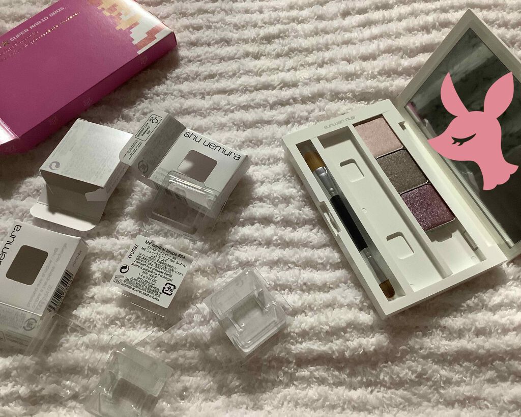 ピーチ'S アイ ＆ チーク パレット/shu uemura/メイクアップキットを使ったクチコミ（2枚目）