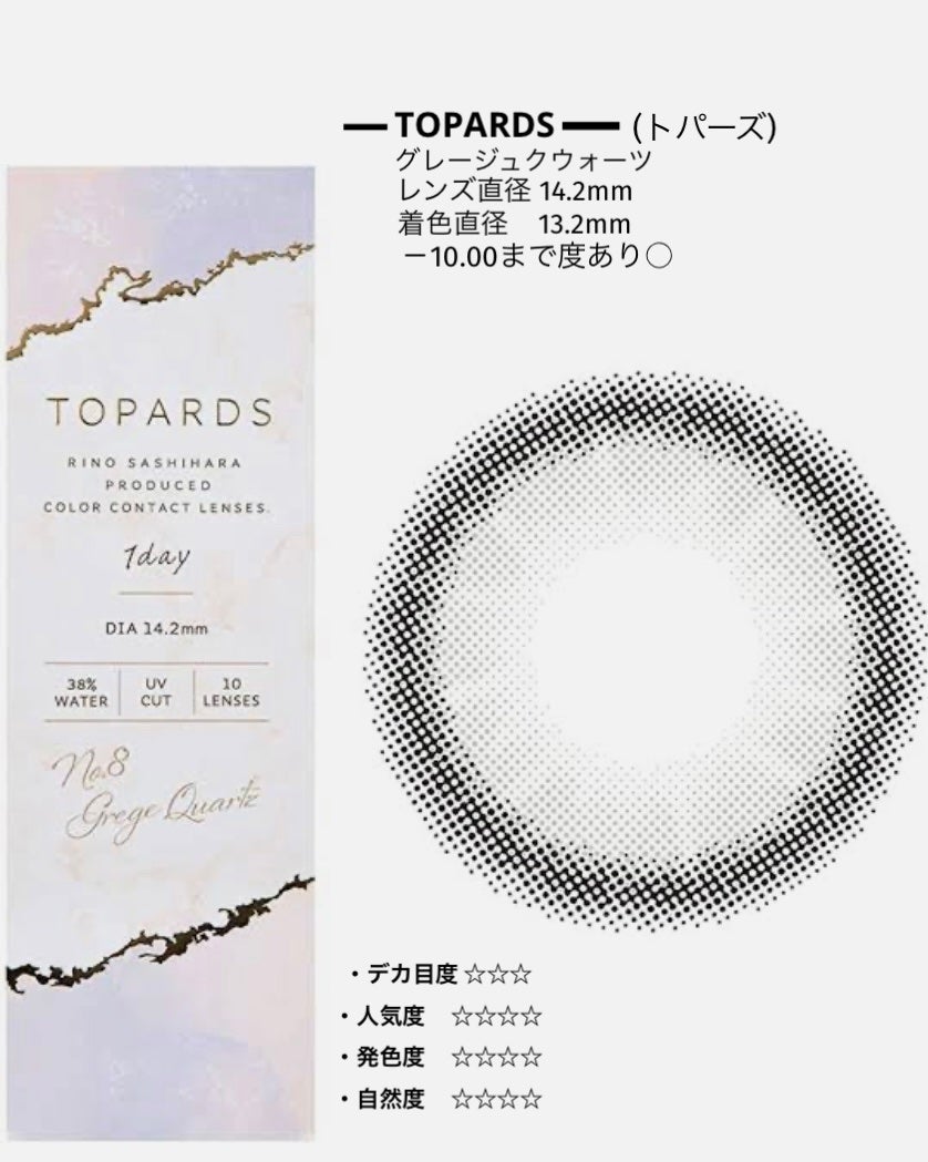 TOPARDS 1day/TOPARDS/ワンデー(1DAY)カラコンを使ったクチコミ(2枚目)