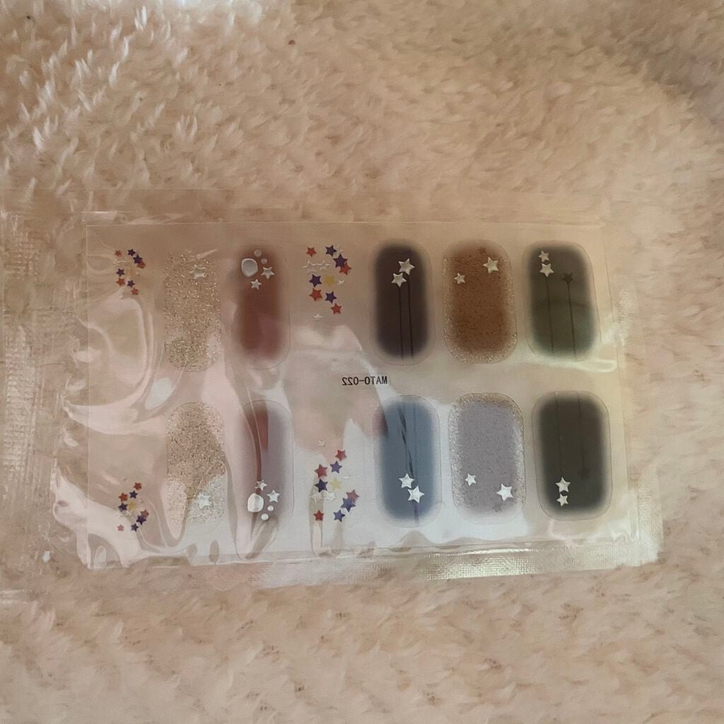 ネイルシール/Qoo10/ネイルシールを使ったクチコミ(1枚目)