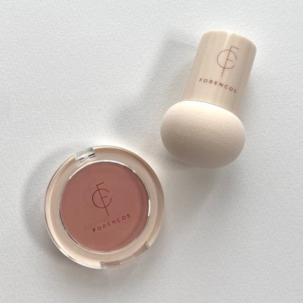 ベアブラッシャー パフ付き/フォレンコス/パウダーチークを使ったクチコミ(2枚目)