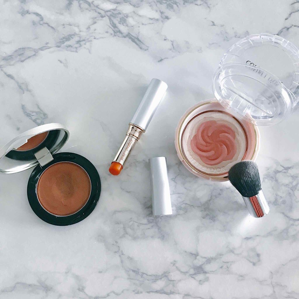 ミネラルブロンズグロウ/エトヴォス/ジェル・クリームチークを使ったクチコミ(1枚目)