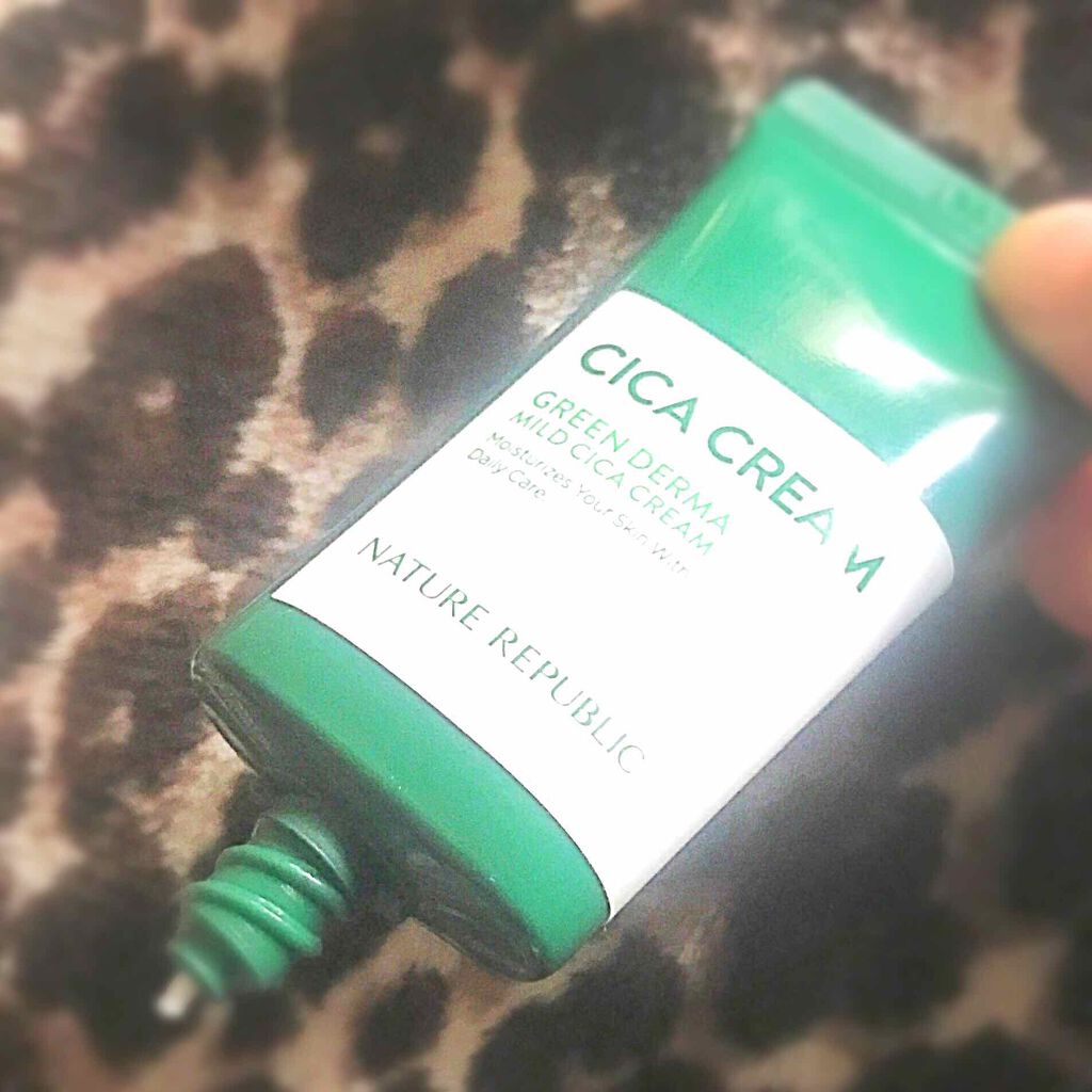 グリーン ダーマ マイルド クリーム/ネイチャーリパブリック/フェイスクリームを使ったクチコミ（3枚目）