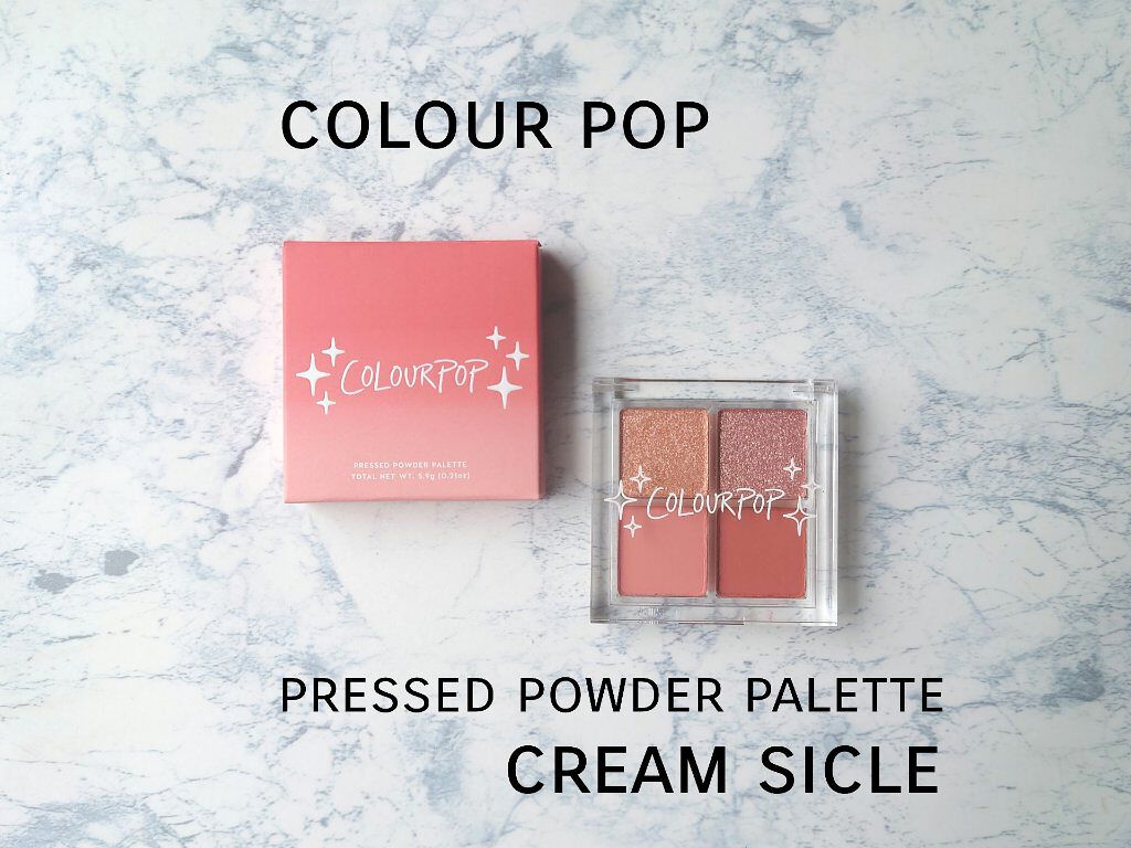 pressed powder palette/ColourPop/アイシャドウパレットを使ったクチコミ（1枚目）