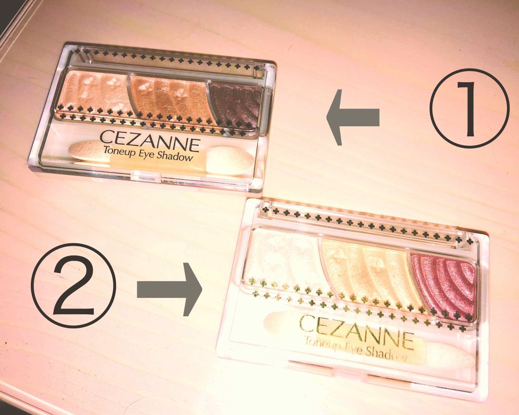 トーンアップアイシャドウ/CEZANNE/アイシャドウパレットを使ったクチコミ(1枚目)