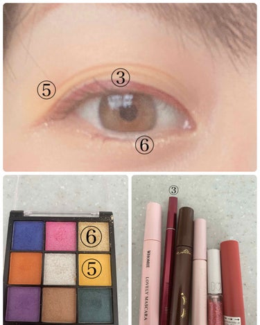 UR GLAM　BLOOMING EYE COLOR PALETTE/U R GLAM/パウダーアイシャドウを使ったクチコミ（3枚目）