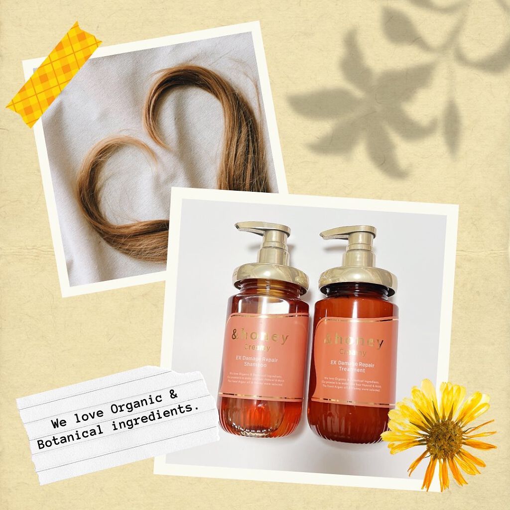 Creamy EXダメージリペアシャンプー1.0/ヘアトリートメント2.0/&honey/市販シャンプーを使ったクチコミ(1枚目)