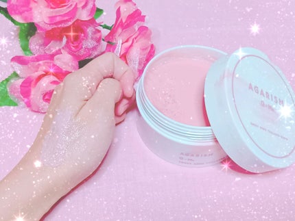 キューミースウィートボムタラソスクラブ ピオニーブーケの香り/AGARISM/ボディスクラブを使ったクチコミ(3枚目)