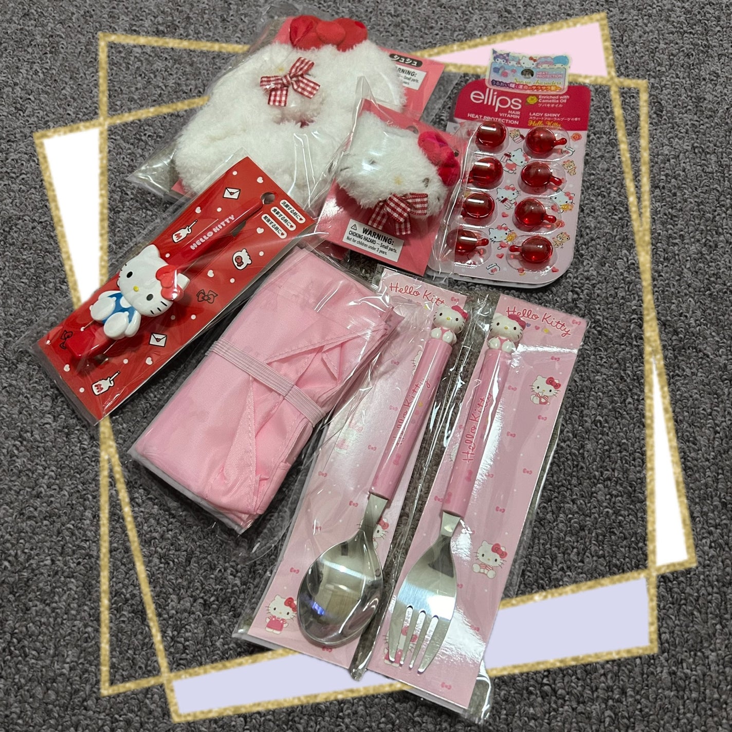 ロングヘアクリップ ハローキティ