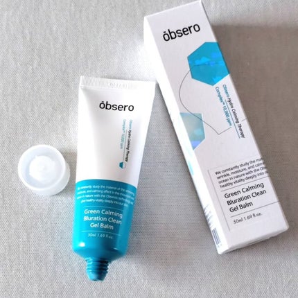 グリーンカーミングブルーレーションクリーンゲルバーム/obsero/フェイスクリームを使ったクチコミ(6枚目)