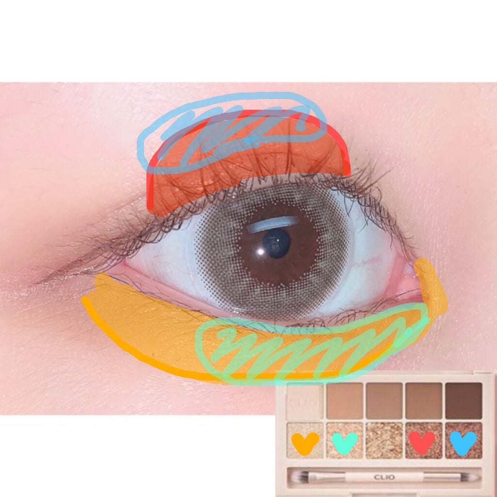 プロ アイ パレット/CLIO/アイシャドウパレットを使ったクチコミ(4枚目)