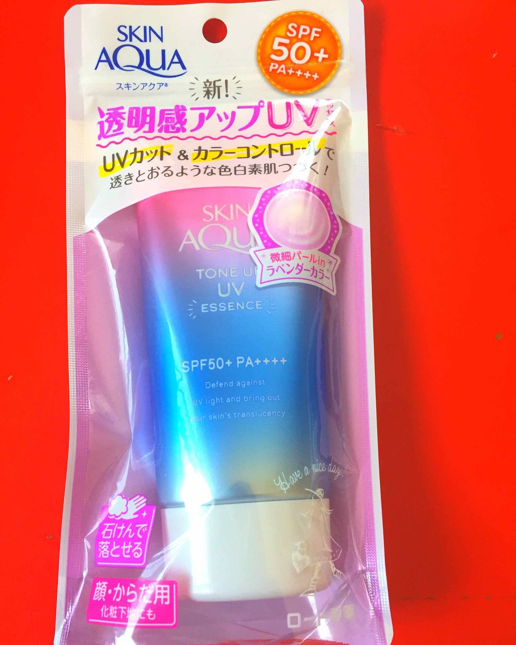 スキンアクア トーンアップUVエッセンス/スキンアクア/日焼け止めクリームを使ったクチコミ(1枚目)