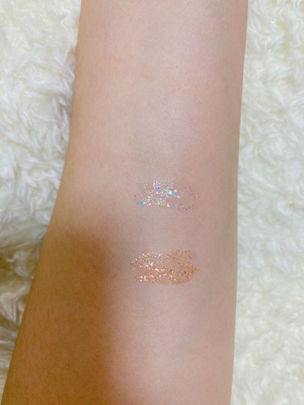 シュガー トゥインクル リキッド グリッター/PERIPERA/グリッターを使ったクチコミ(4枚目)