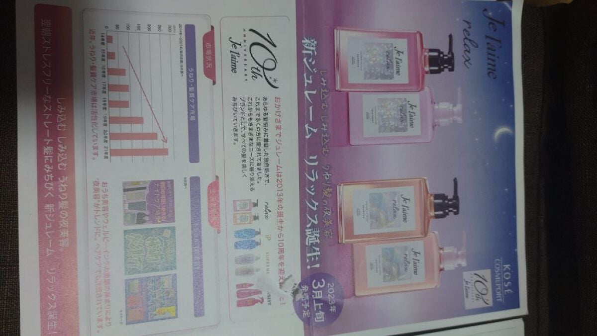 リラックス ミッドナイトリペア シャンプー/ヘアトリートメント (ストレート&リッチ)/Je l'aime/市販シャンプーを使ったクチコミ(5枚目)