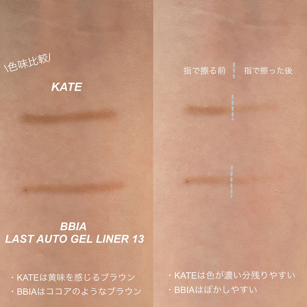 マルチコントゥアペンシル 02 自然な影カラー（ホリ強調シェード）/KATE/スティックアイシャドウを使ったクチコミ（2枚目）