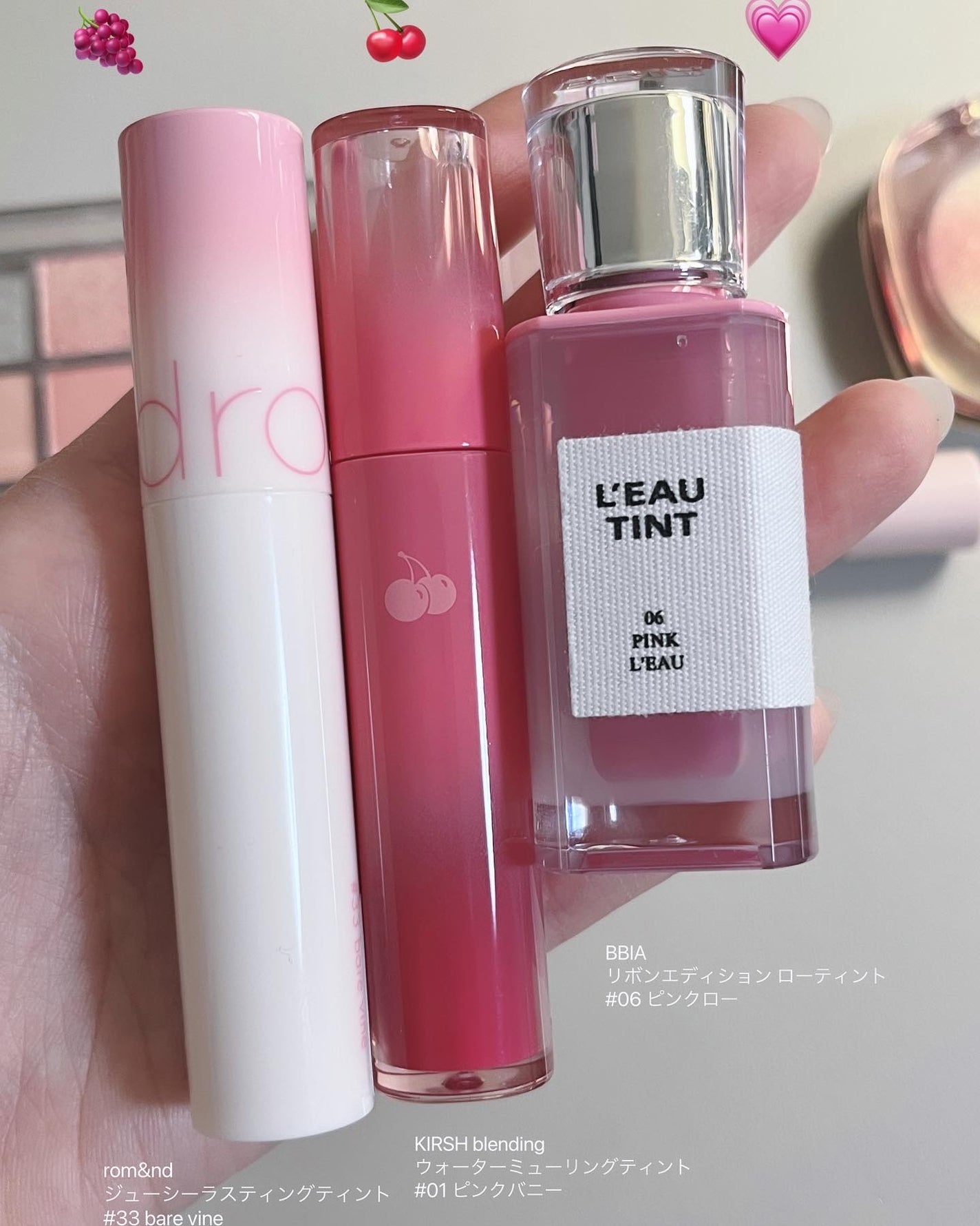 ジューシーラスティングティント/rom&nd/リップティントを使ったクチコミ(2枚目)