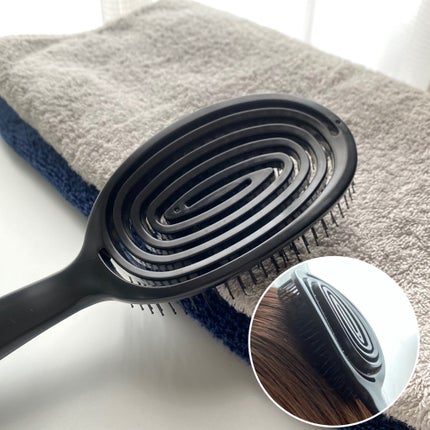 デタングリングブラシ 3Dスーパーフィット/マペペ/ヘアブラシを使ったクチコミ(4枚目)