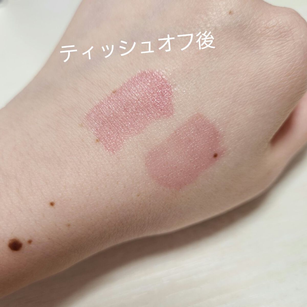 デュイフルウォーターティント<ミルクグロッサリー> 10 MURMUR PINK/rom&nd/リップティントを使ったクチコミ（3枚目）