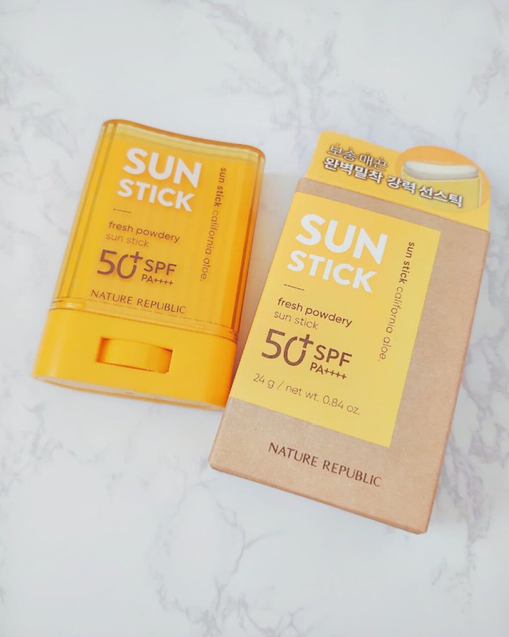 サラサラSUNデュオ サンスティック /ネイチャーリパブリック/日焼け止めスティックを使ったクチコミ（1枚目）