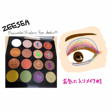 大英博物館 エジプトシリーズ アイシャドウパレット/ZEESEA/アイシャドウパレットを使ったクチコミ（1枚目）