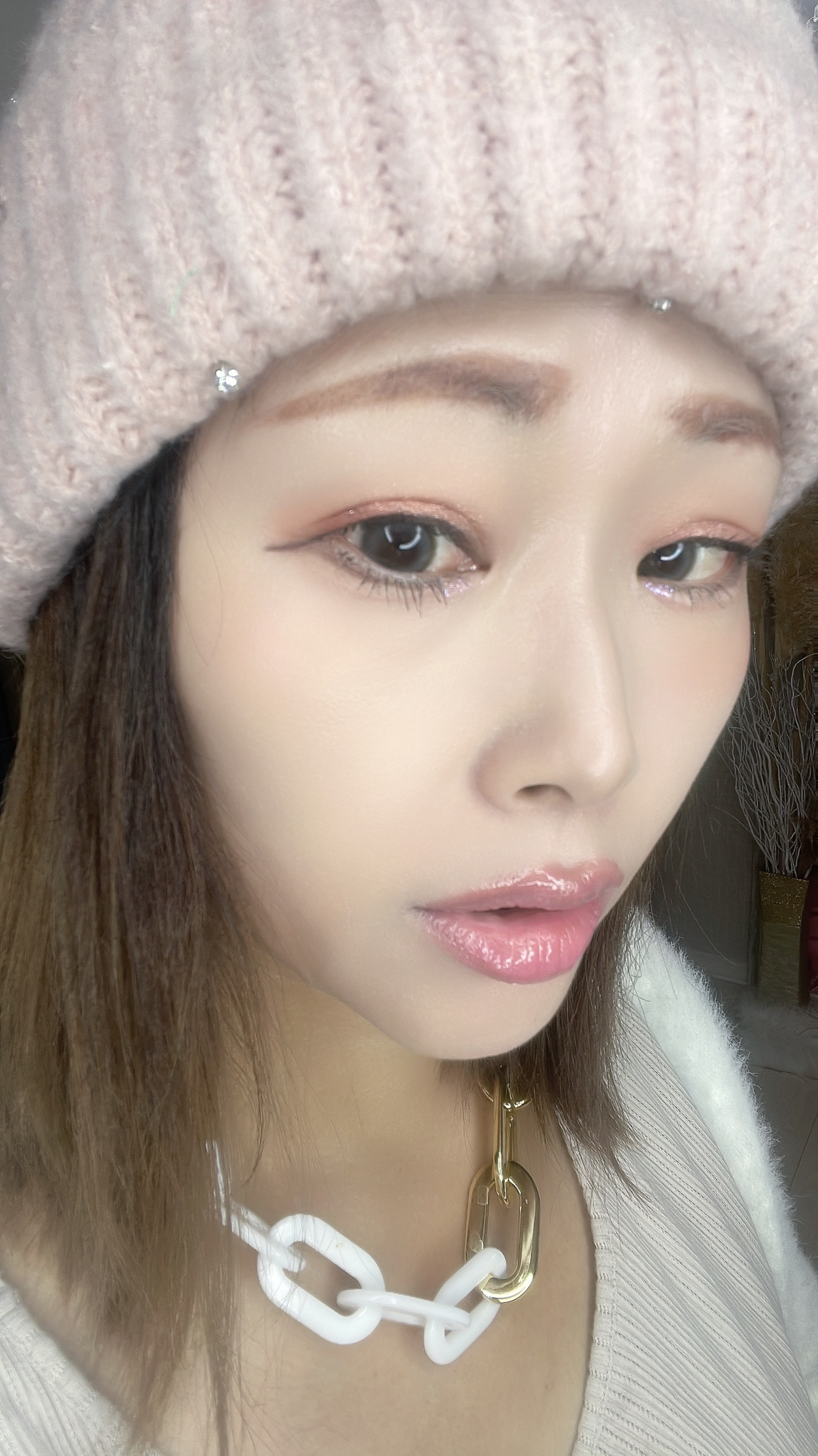 chiffon/meilly/ワンデー（１DAY）カラコンを使ったクチコミ（2枚目）