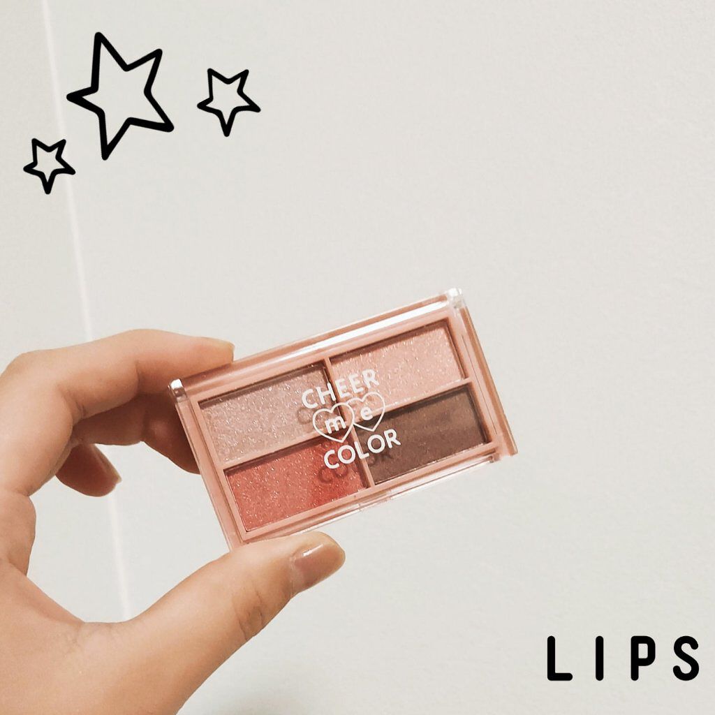 CHEER me COLOR アイシャドウ/セリア/アイシャドウパレットを使ったクチコミ(1枚目)