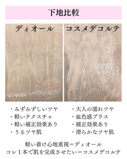 ロージー グロウライザー/DECORTÉ/化粧下地を使ったクチコミ(4枚目)