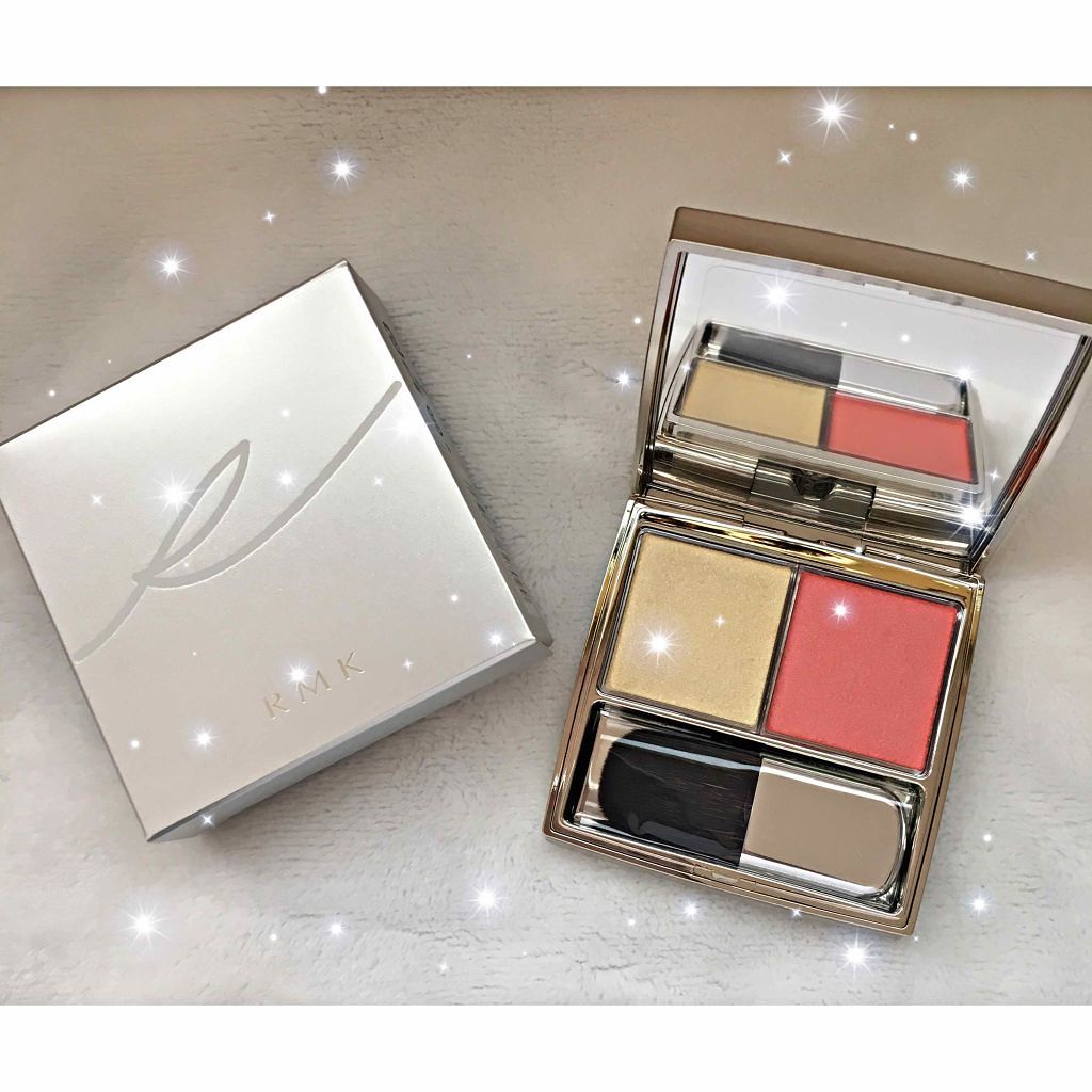 クリーミィ シアー パウダーチークス/RMK/パウダーチークを使ったクチコミ(1枚目)