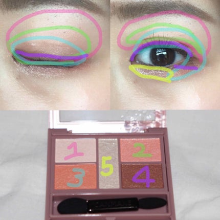 パーフェクトスタイリストアイズ/キャンメイク/アイシャドウパレットを使ったクチコミ(3枚目)