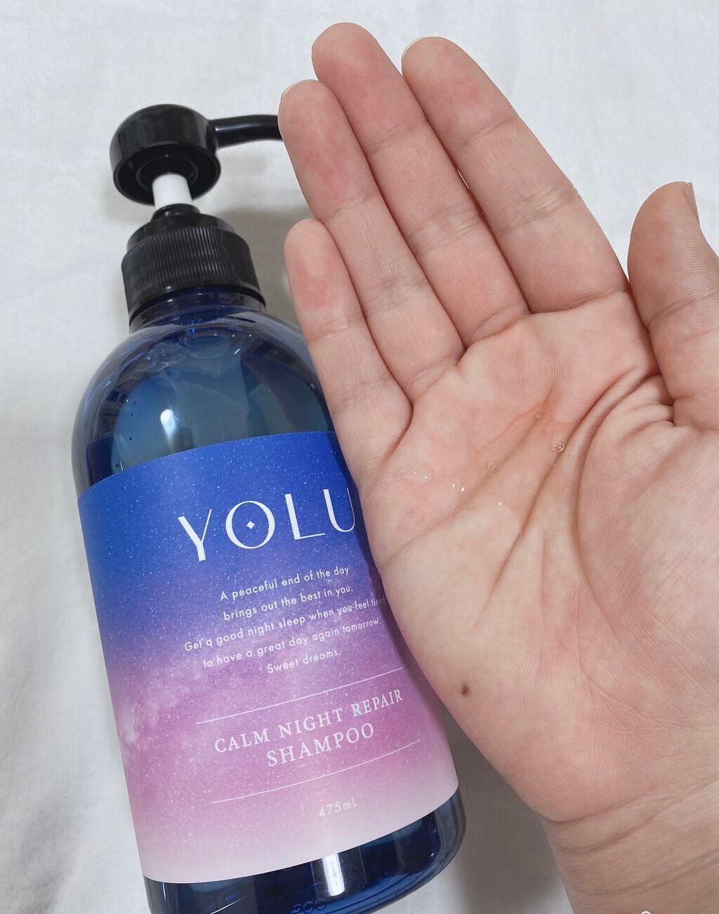 カームナイトリペアシャンプー/トリートメント/YOLU/市販シャンプーを使ったクチコミ(3枚目)