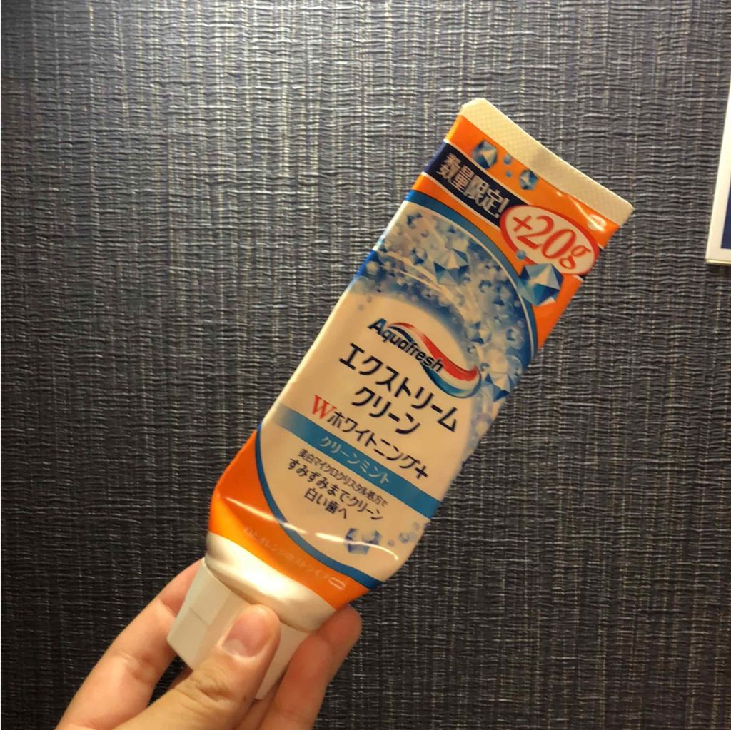 エクストリームクリーン Wホワイトニング＋/アクアフレッシュ/歯磨き粉を使ったクチコミ（1枚目）