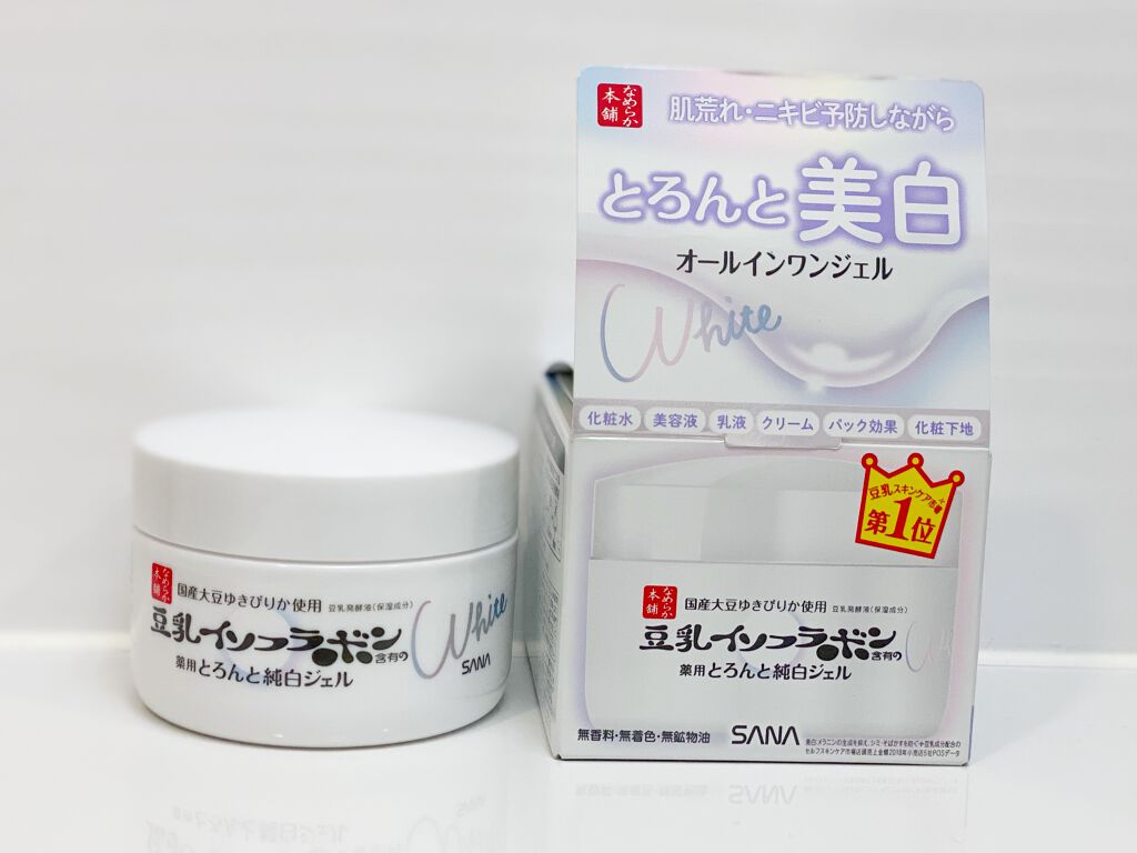 とろんと濃ジェル 薬用美白 N/なめらか本舗/オールインワン化粧品を使ったクチコミ(1枚目)