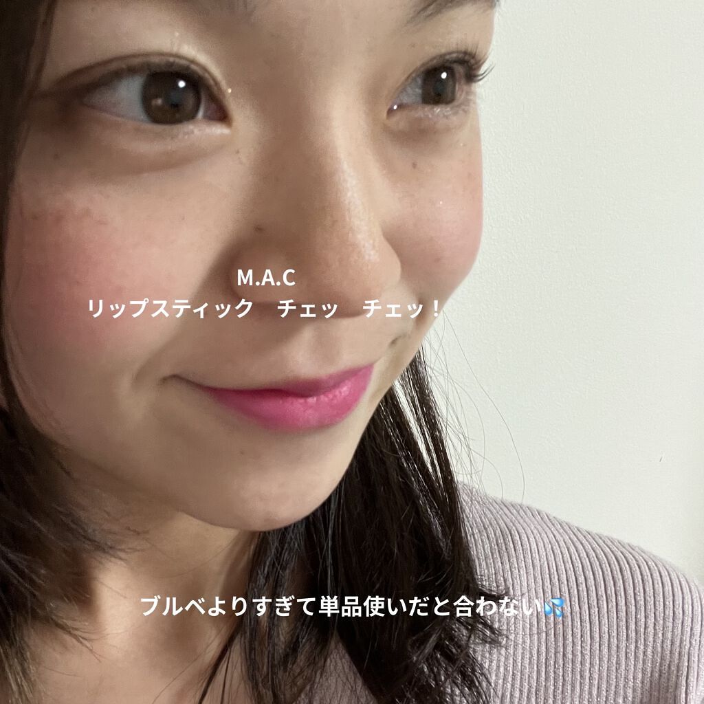 ジルスチュアート リップブロッサム ベルベット 02 dancing poppy/JILL STUART/口紅を使ったクチコミ（3枚目）