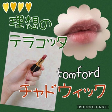 これしか勝たん‼︎優勝テラコッタ‼tomfordリップ#チャドウィック　🍒🍒🍒

今回は今までに出会った中で一番可愛かったリップを紹介したいと思います！

#tomford #リップスアンドボーイズ
#