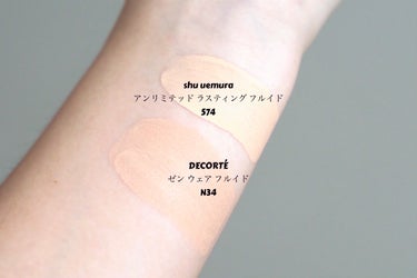 アンリミテッド ラスティング フルイド/shu uemura/リキッドファンデーションを使ったクチコミ（3枚目）