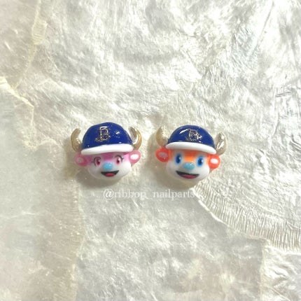 #3Dネイル,#推し活ネイル,#オリックスネイルのネイルデザイン