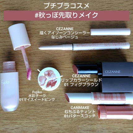 リップカラーシールド/CEZANNE/口紅を使ったクチコミ(1枚目)