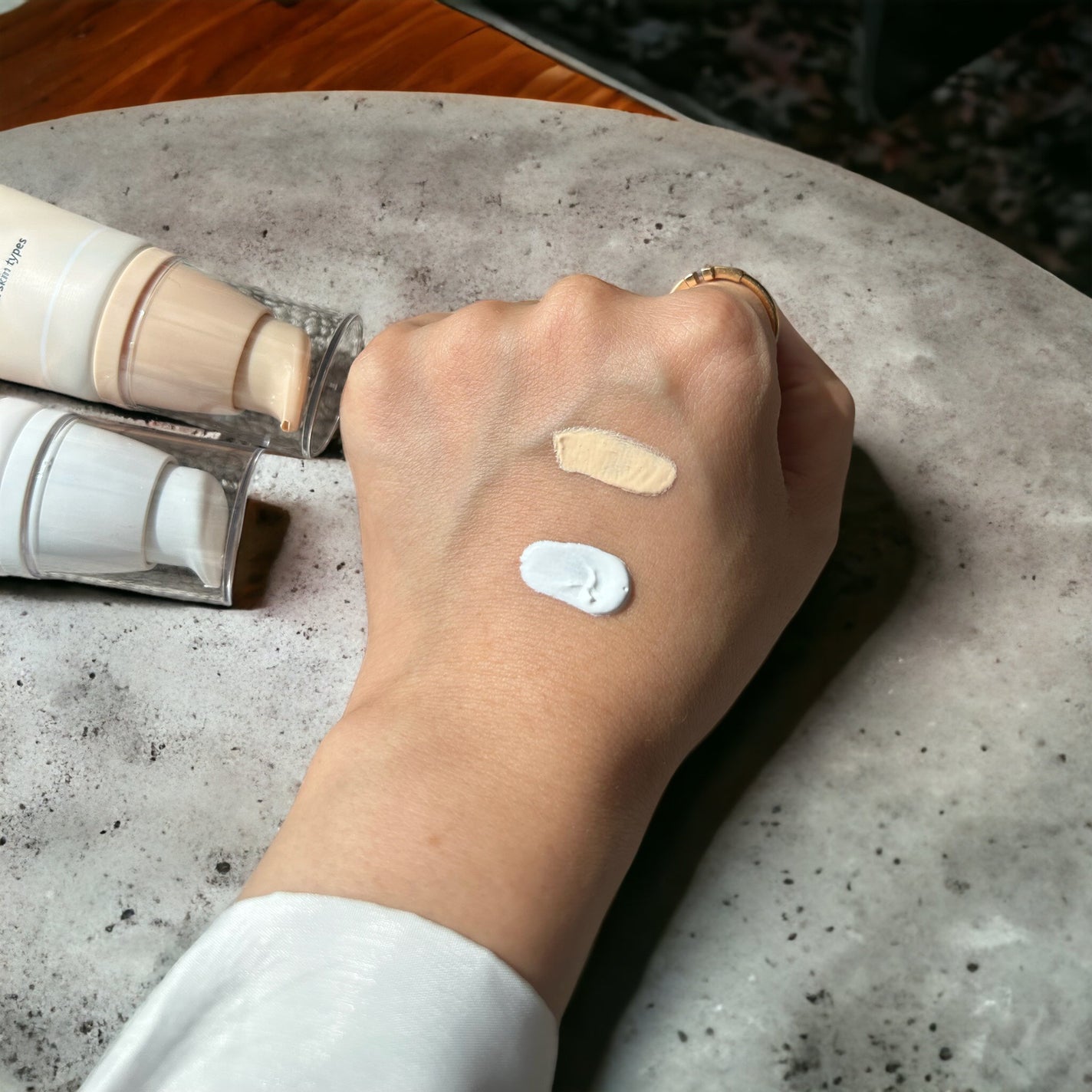 ホワイトニングドレストーンアップクリーム/COSNORI/化粧下地を使ったクチコミ(2枚目)