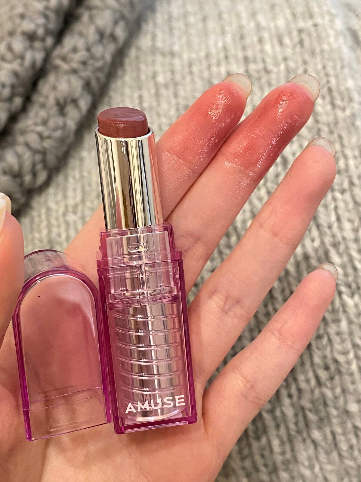 デューバーム/AMUSE/口紅・グロス・リップライナー・リップケアを使ったクチコミ(4枚目)