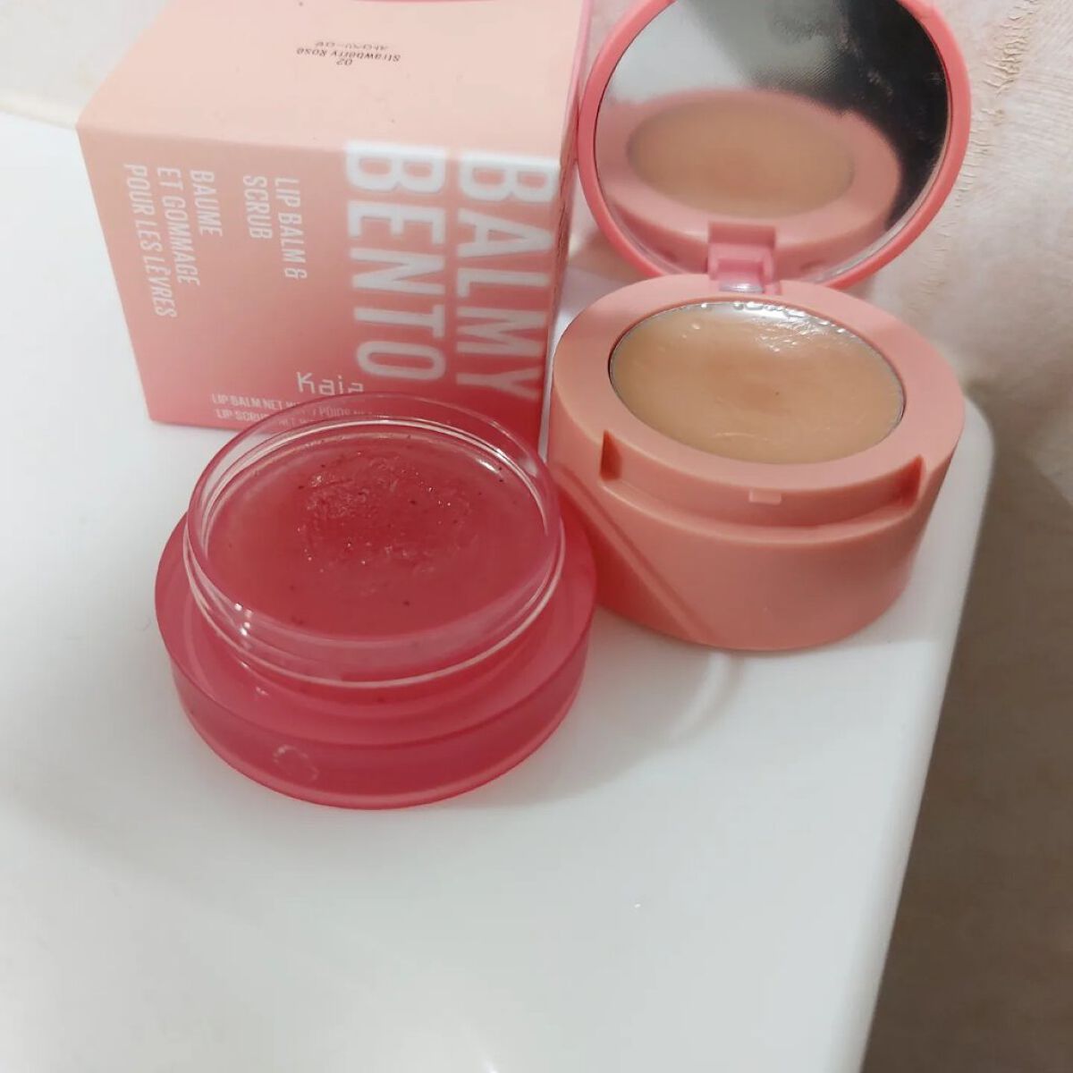 バーミ―ベントー 02ストロベリーロゼ/Kaja(カジャ)/リップバームを使ったクチコミ（1枚目）