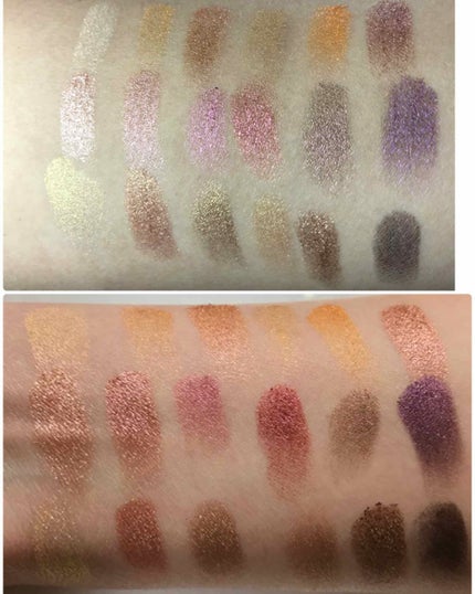 Solar Flare 18 Color Baked Eyeshadow Palette/bh cosmetics/アイシャドウパレットを使ったクチコミ(3枚目)