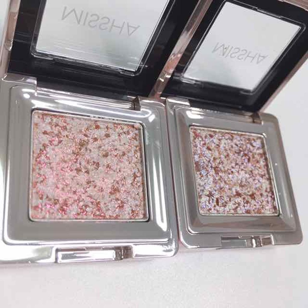 グリッタープリズム シャドウ/MISSHA/グリッターを使ったクチコミ（2枚目）