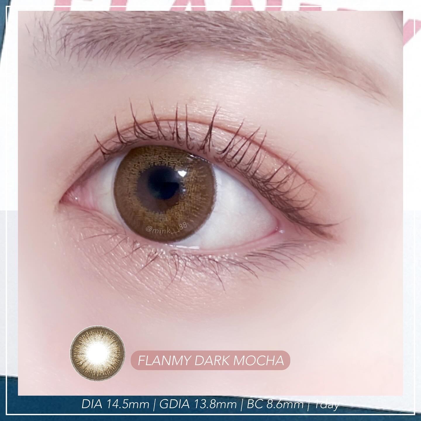 FLANMY 1day ダークモカ/FLANMY/ワンデー（１DAY）カラコンを使ったクチコミ（2枚目）