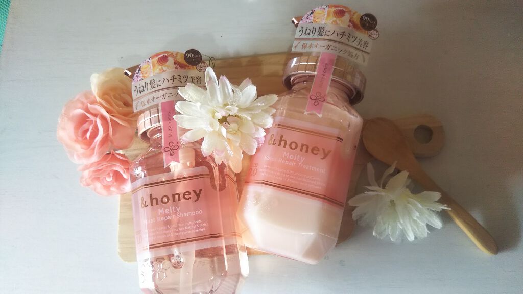 LIPSベストコスメ2020上半期カテゴリ賞　シャンプー/コンディショナー部門 第1位 &honey &honey Melty モイストリペア シャンプー1.0／モイストリペア ヘアトリートメント2.0の話題の口コミ・レビューの写真 （1枚目）