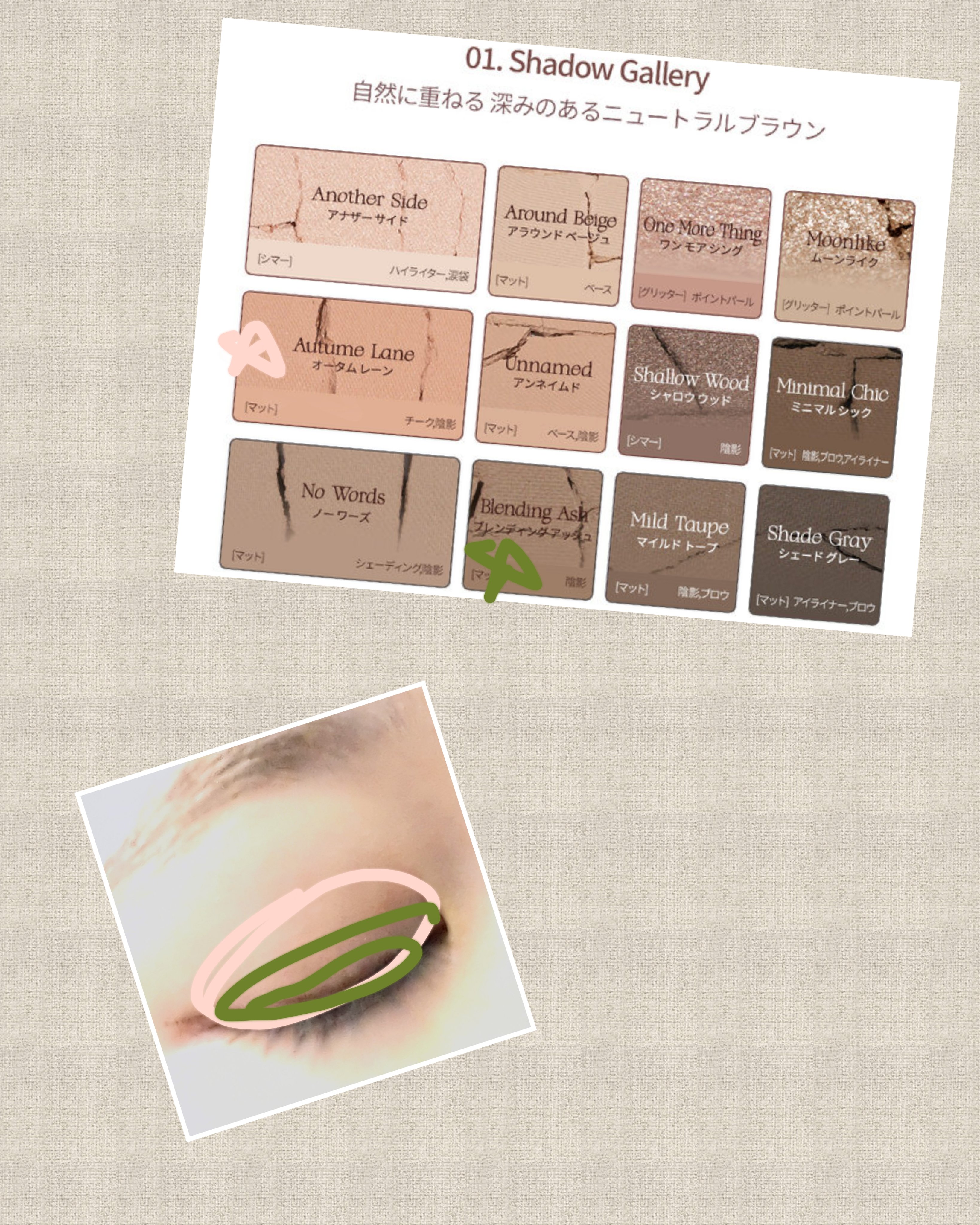 シェード アンド シャドウ パレット 01 SHADOW GALLERY/CLIO/アイシャドウパレットを使ったクチコミ（2枚目）