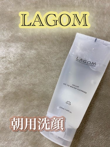 ラゴム ジェルトゥウォーター クレンザー(朝用洗顔)/LAGOM /洗顔フォームを使ったクチコミ（1枚目）