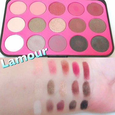 Glam Reflection Rosé 15 Color Shadow Palette/bh cosmetics/アイシャドウパレットを使ったクチコミ（4枚目）
