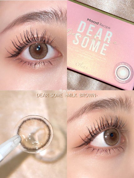 ディアサム(DearSome)/OLOLA/カラーコンタクトレンズを使ったクチコミ(1枚目)