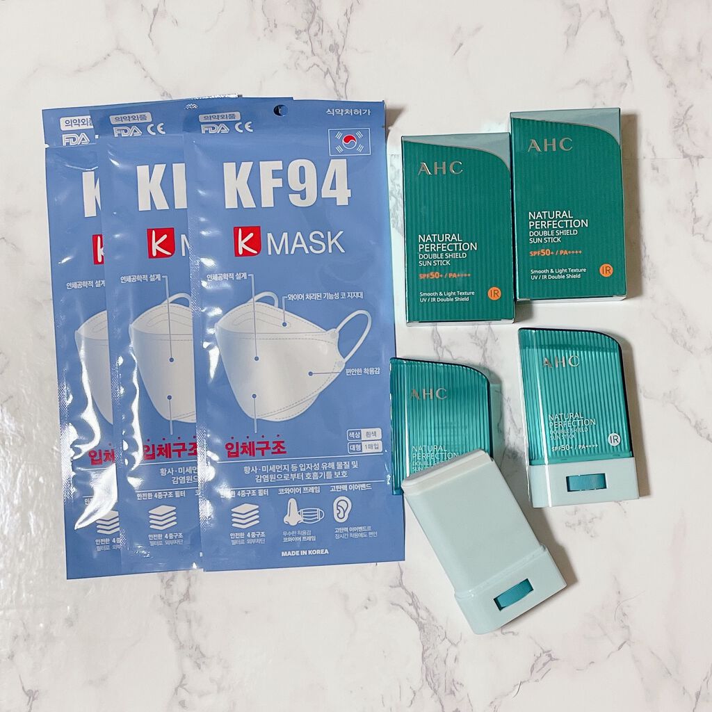 ナチュラル パーフェクション ダブル シールド サンスティック/AHC/日焼け止めスティックを使ったクチコミ（1枚目）