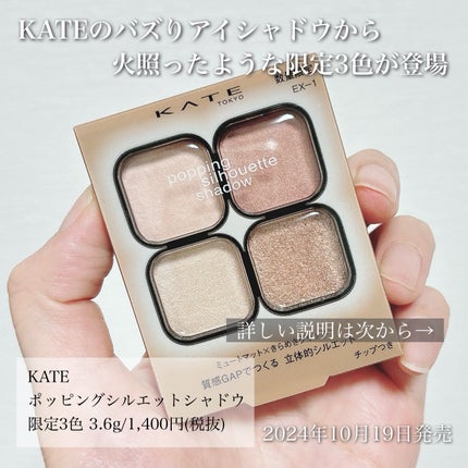 ケイト ポッピングシルエットシャドウ/KATE/アイシャドウパレットを使ったクチコミ(2枚目)