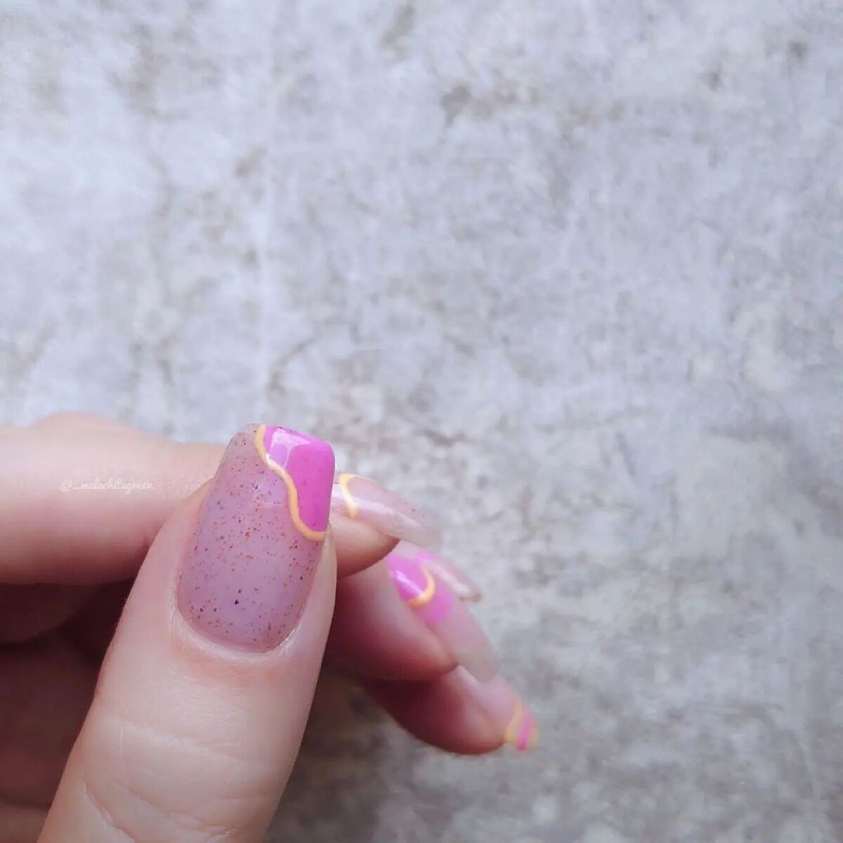 ネオンカラージェル 04 フレッシュアプリコット/AQUA NAIL/ジェルネイルを使ったクチコミ（3枚目）